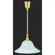 Lampy sufitowe - Trio T R I O Lampa wisząca 1 x E27 60W, Mosiądz/biały, seria 3407 (301700108) - miniaturka - grafika 1