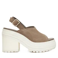 Sandały damskie - Sandały Converse Chuck 70 De Luxe Heel Mule A15071C Zielony - miniaturka - grafika 1