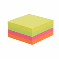 Etykiety samoprzylepne i bloki etykiet - TIERRA Bloczek samoprzylepny Tres 50x50mm 4kol neon 240k KOSN5050 - miniaturka - grafika 1