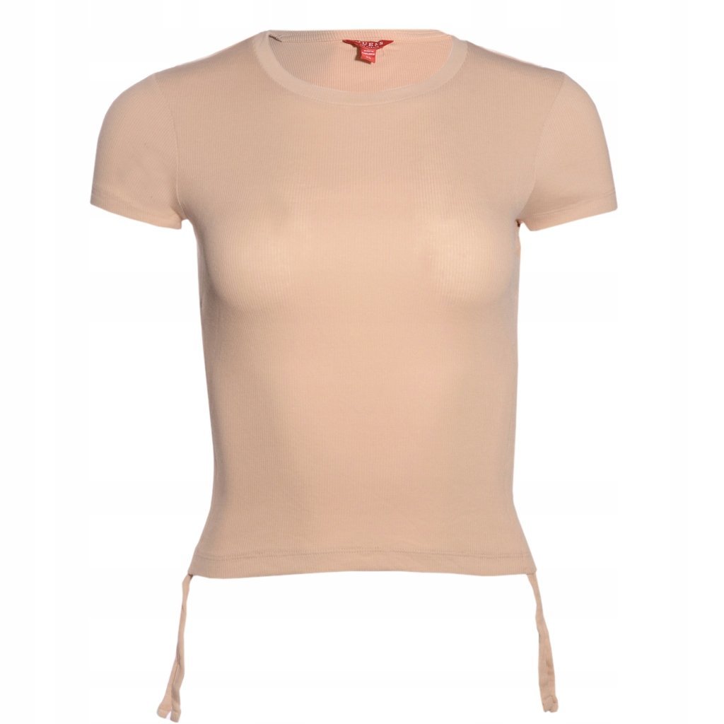 T-Shirt Damski GUESS W1YIOQ R8G00 Beżowy