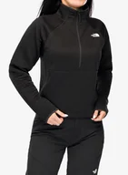 Bluzy sportowe damskie - Bluza damska bez kaptura The North Face Vertical Thermal 1/4 Zip - tnf black - miniaturka - grafika 1
