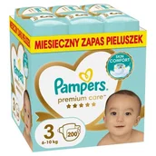Pieluchy - Pampers Pieluszki Premium Care 3, 6-10 kg, 200 szt. - miniaturka - grafika 1