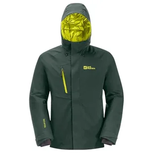 Jack Wolfskin Troposphere Ins Jkt M, Płaszcz parka Mężczyźni, Black Olive/Firefly, XXL - Płaszcze damskie - miniaturka - grafika 1
