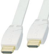 Lindy Kabel cyfrowy HDMI - HDMI płaski biały 1.3b Full HD 41160 - 0,5m