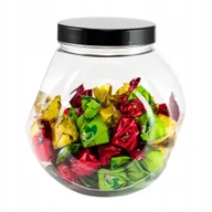 Pojemniki kuchenne - Słoik plastikowy pojemnik na ciastka 2500ml 2,5L 1szt słodycze płatki PET - miniaturka - grafika 1