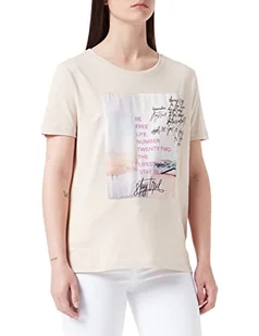 Comma CI T-shirt damski, 81E2 beżowy, 32 - Koszulki i topy damskie - miniaturka - grafika 1