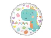 Baby shower i roczek - Balon foliowy Dinozaur Babysaurus - 45 cm - 1 szt. - miniaturka - grafika 1