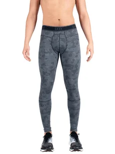 Leginsy sportowe długie męskie 2w1 SAXX KINETIC Optic Camo- szare - Kalesony - miniaturka - grafika 1