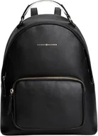 Torebki damskie - Tommy Hilfiger Damski plecak TH LOGOTAPE AW0AW17471 plecak, czarny (czarny), OS, czarny (czarny), One Size - miniaturka - grafika 1
