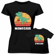 Moda i Uroda OUTLET - Komplet dla mamy i syna - Mamozaur i Synozaur - koszulki z nadrukiem - miniaturka - grafika 1