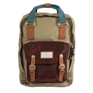 Doughnut Plecak codzienny Doughnut Macaroon Glossy Blocking Series - beige / maroon D010GB-1199-F - Plecaki - miniaturka - grafika 1