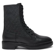 Botki damskie - Botki Calvin Klein HW0HW02194 Czarny - miniaturka - grafika 1