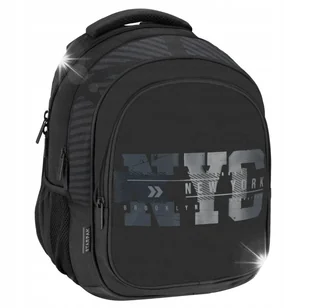PLECAK SZKOLNY MŁODZIEŻOWY TORNISTER CZARNY - Plecaki szkolne i tornistry - miniaturka - grafika 1