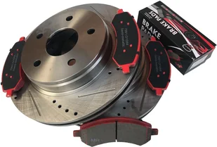 Przednie klocki oraz NACINANAE WIERCONE tarcze hamulcowe 336mm / 5 szpilek Dodge RAM 1500 2006- - Tarcze hamulcowe - miniaturka - grafika 2