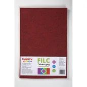 Dekoratorstwo - Filc dekoracyjny impregnowany 20x30 cm bordowy 5 szt. - miniaturka - grafika 1