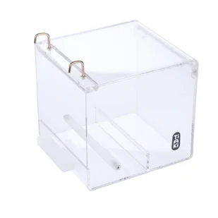 TIAKI akrylowy karmnik dla ptaków No-Mess - Rozmiar S (dł. x szer. x wys.): 13 x 14 x 13 cm - Klatki i wyposażenie dla ptaków TIAKI akrylowy karmnik dla ptaków No-Mess - Rozmiar S (dł. x szer. x wys.): 13 x 14 x 13 cm - Klatki i wyposażenie dla ptaków - miniaturka - grafika 1
