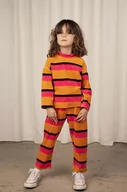 Swetry dla dziewczynek - Mini Rodini sweter bawełniany dziecięcy kolor pomarańczowy - miniaturka - grafika 1