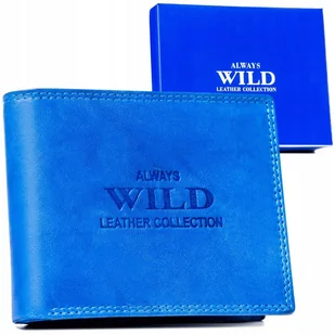 Duży, skórzany portfel męski bez zapięcia - Always Wild - Portfele - miniaturka - grafika 1