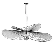 Lampy sufitowe - Kapelusz lampa wisząca 1x27 czarna KP-28 - miniaturka - grafika 1