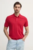 Koszulki męskie - Pepe Jeans polo bawełniane ESSENTIAL POLO CONTRAST LOGO męski kolor czerwony gładki PM542298 - miniaturka - grafika 1