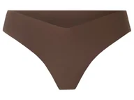 Majtki damskie - esmara® Stringi damskie cięte laserowo, 3 pary (Brązowy, XS (32/34)) - miniaturka - grafika 1