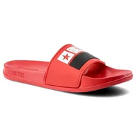 Klapki i japonki damskie - Czerwone Klapki Damskie Big Star Wodoodporne Buty - miniaturka - grafika 1