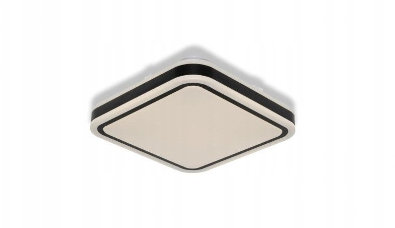 Lampa sufitowa VTAC Plafon LED CEILING NOIR SQ 24W 2640lm 4000K 840 IP20 BK czarna