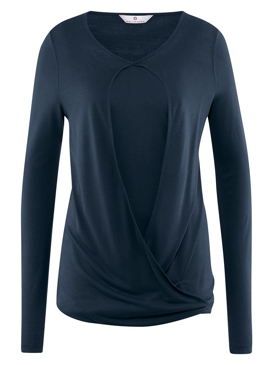 Damska bluzka ciążowa do karmienia długi rękaw loreen granatowa Bellybutton Maternity, r.S