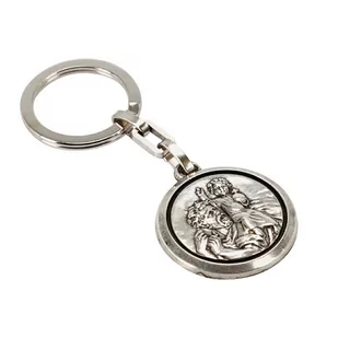 Brelok Breloczek Św. Krzysztof Metalowy Do Kluczy - Akcesoria motoryzacyjne - miniaturka - grafika 1