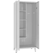 Szafki BHP - Szafka z miejscem na mop, szczotki i inne akcesoria do sprzątania MSU 82 - miniaturka - grafika 1