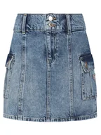 Spódnice - Guess Spódnica jeansowa J6RD20 D45E0 Niebieski Regular Fit - miniaturka - grafika 1