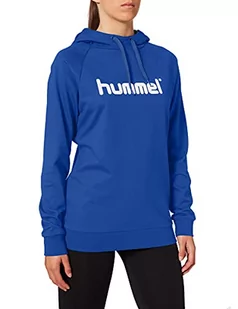 Hummel Hummel Hmlgo Cotton bluza damska z kapturem z logo niebieski True Blau S 203517-7045 - Bluzy damskie - miniaturka - grafika 1