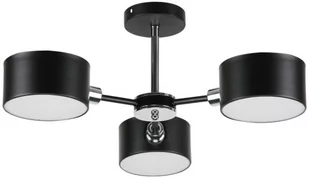 MLAMP LAMPA sufitowa ELM3020/3 BL 8C MLAMP abażurowa OPRAWA molecular czarna chrom ELM3020/3 BL 8C - Lampy sufitowe - miniaturka - grafika 1
