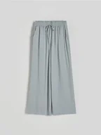 Spodnie damskie - Reserved - Spodnie z wiskozy - jasnoszary - miniaturka - grafika 1