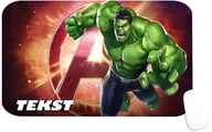Podkładki pod mysz - PODKŁADKA POD MYSZKĘ Z HULK MARVEL AVENGERS PREZENT -TEKST -29X36 - miniaturka - grafika 1