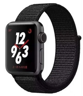 Opaska Pasek Bransoleta Nylon Apple Watch 1/2/3/4/5/6/7/8/Ultra/Se 42/44/45/49Mm Black - Akcesoria do smartwatchy - miniaturka - grafika 1