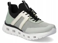 Sneakersy damskie - Buty damskie Rieker M6061-52 sneakersy sportowe półbuty lekkie 38 - miniaturka - grafika 1