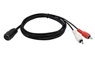 Pozostałe akcesoria sieciowe - Kabel gniazdo DIN 5 na 2 wtyki RCA 5m - miniaturka - grafika 1