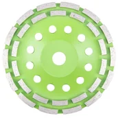 Akcesoria do elektronarzędzi - VERTO Tarcza diamentowa szlifierska 180 x 22,2 x 5 mm podwójny segment - miniaturka - grafika 1