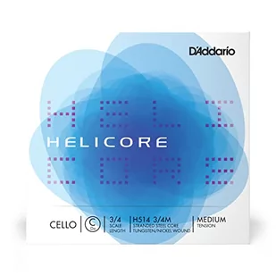 D'Addario Helicore Skala 3/4 średnie napięcie pojedynczy sznur C na wiolonczelę - Akcesoria do instrumentów smyczkowych - miniaturka - grafika 1
