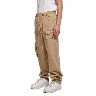 Spodnie męskie - Urban Classics Asymetric Pants Spodnie Męskie, Unionbeżowy, 38 - grafika 1