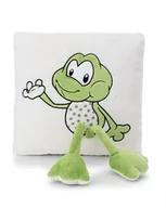 Kołdry i poduszki dla dzieci - Nici Green: Poduszka żaba Fridolin, kwadratowa - 30 x 30 cm - miniaturka - grafika 1