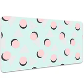 Podkładki na biurko - Ochronna mata na biurko Koła i trójkąty 100x50 cm, Dywanomat - miniaturka - grafika 1