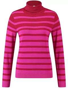 GERRY WEBER Edition Damski sweter 770541-44727, fioletowy/różowy/czerwony/pomarańczowy w paski, 36 - Swetry damskie - miniaturka - grafika 1