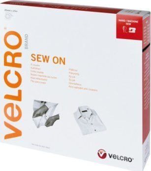 Velcro VELCRO rzep do szycia z haczykami i pętelkami 20 mm x 5 m biały