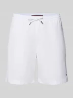 Spodenki męskie - Szorty o kroju regular fit z mieszanki bawełny i elastanu - miniaturka - grafika 1