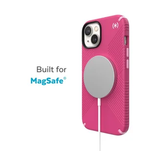 Speck Presidio2 Grip MagSafe - Antypoślizgowe etui iPhone 14 / iPhone 13 (Digitalpink / Blossompink / White) - Etui i futerały do telefonów - miniaturka - grafika 1