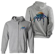 Bluzy dla dziewczynek - Bluza dziecięca rozpinana z kapturem pająk Skakun 152 5made - miniaturka - grafika 1