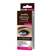 Akcesoria i kosmetyki do stylizacji brwi - Venita Eyebrow&Eyelash Tint Gel, henna do brwi i rzęs 3.0 Brown, 15 ml - miniaturka - grafika 1