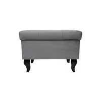 Pufy i podnóżki - Pufa ze schowkiem Ludwik z przeszyciami 60cm h-42/43 różne kolory - miniaturka - grafika 1